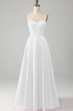 Espartilho branco simples vestido branco pequeno vestido branco