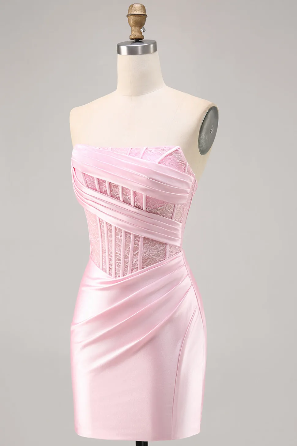Espartilho Direto Bodycon Preto Mini Vestido Cocktail