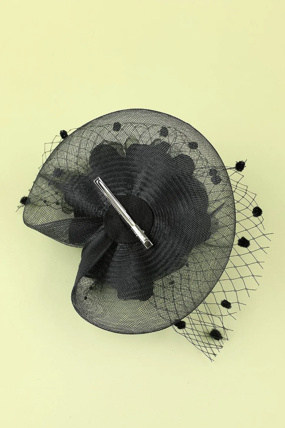 Faixa De Cabeça Com Cercadura De Pena Preta Dos Anos 1920