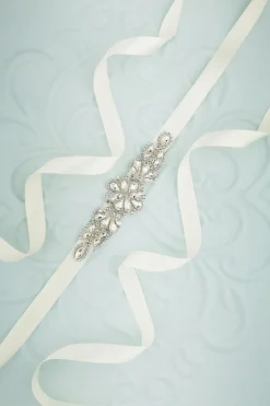 Faixa nupcial de strass