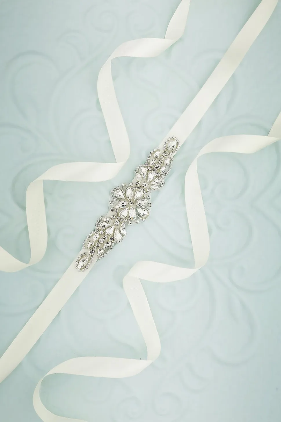 Faixa nupcial de strass