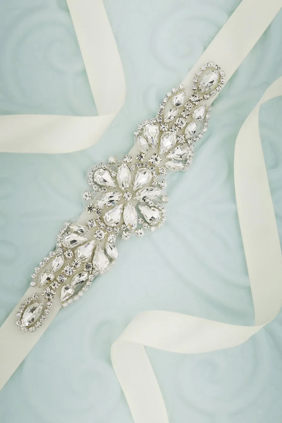 Faixa nupcial de strass