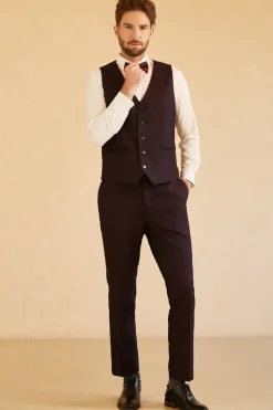 Fato para casamento masculino púrpura