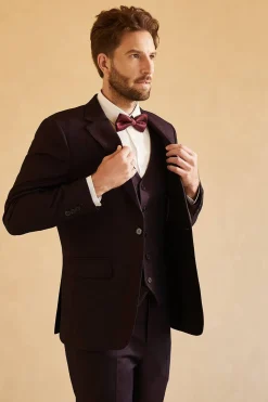 Fato para casamento masculino púrpura