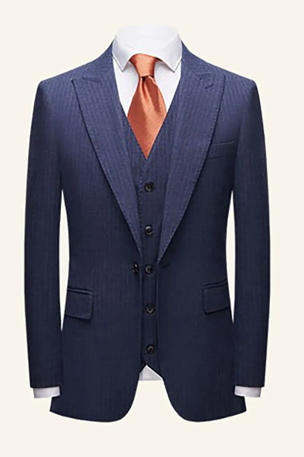 Fatos de Casamento Azul Escuro 3 Peças