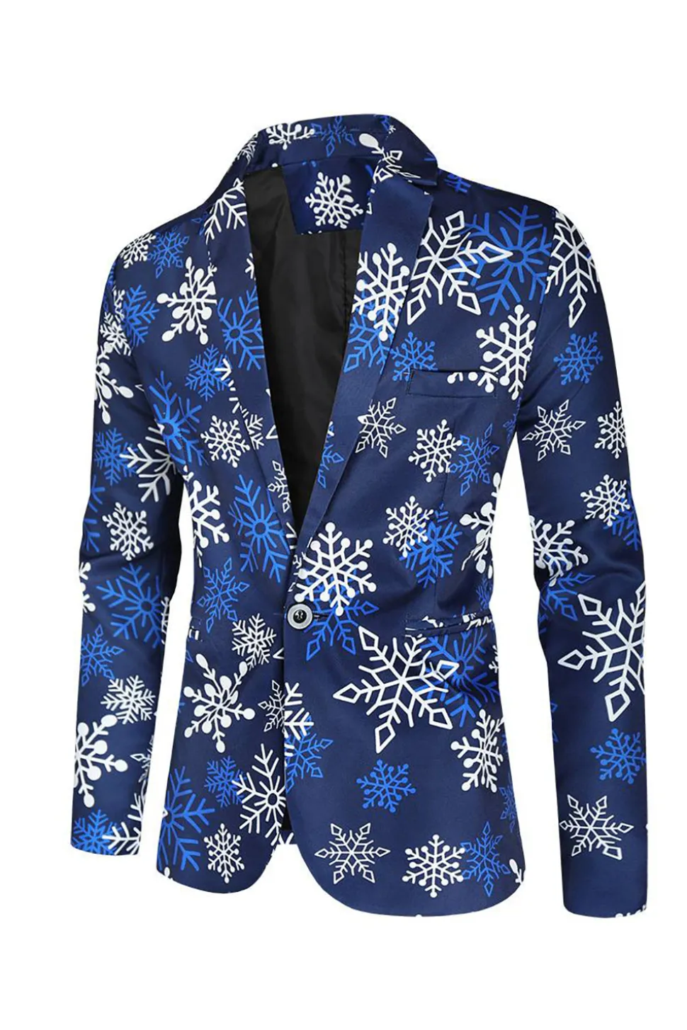 Floco de neve azul 3 peças fatos de festa Natal