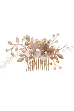 Flor Cristal Pérola Rhinestone Wedding Hair Clip