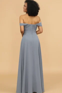 Fora do ombro Chiffon Vestido de dama de honra