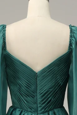 Fora do Ombro Mangas Compridas Vestido de Festa