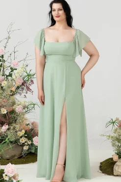 Fora do Ombro Vestido de Dama de Honor