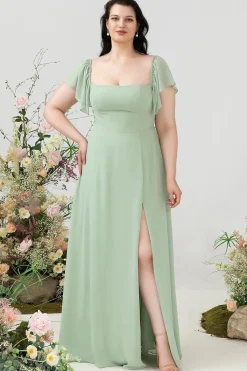 Fora do Ombro Vestido de Dama de Honor