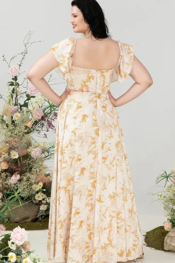 Fora do Ombro Vestido de Dama de Honor