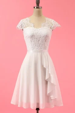 Formal vestido de renda Ruffle