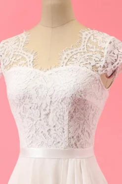 Formal vestido de renda Ruffle