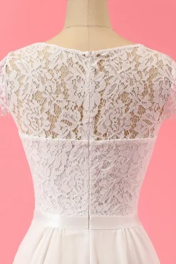 Formal vestido de renda Ruffle