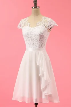 Formal vestido de renda Ruffle