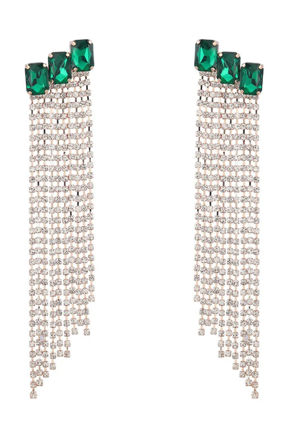 Fuchsia Beaded Rhinestone Festa Brincos