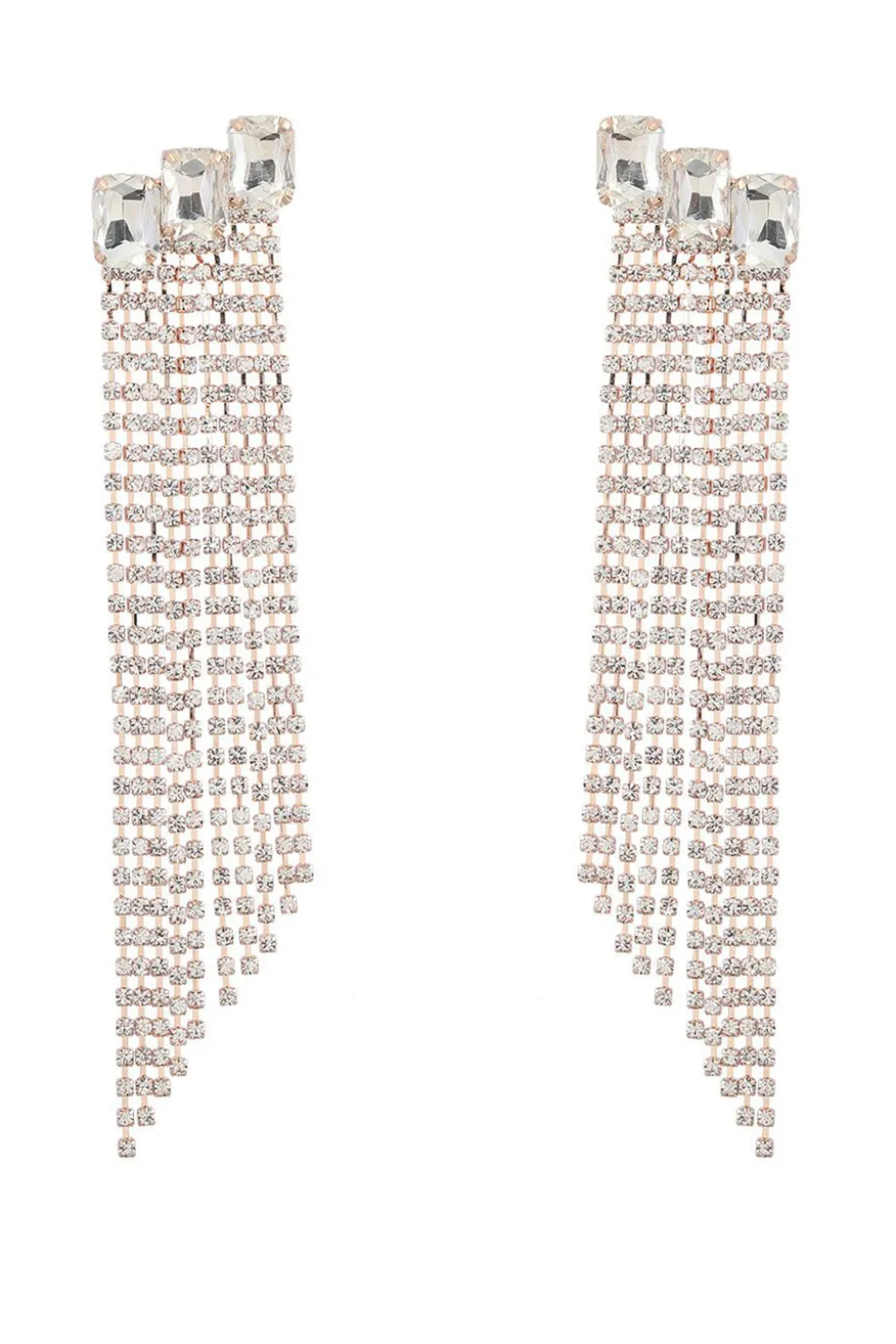 Fuchsia Beaded Rhinestone Festa Brincos
