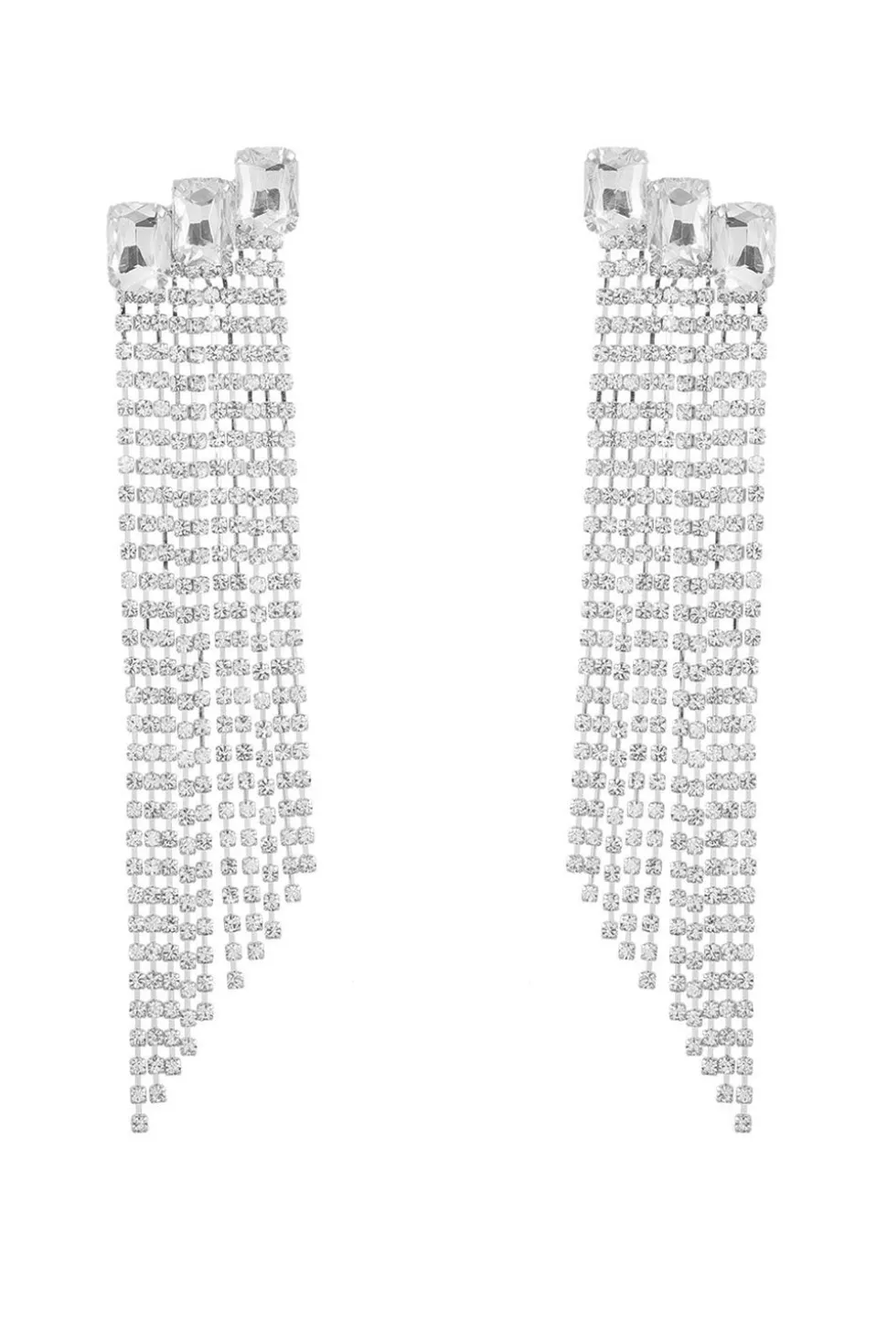 Fuchsia Beaded Rhinestone Festa Brincos