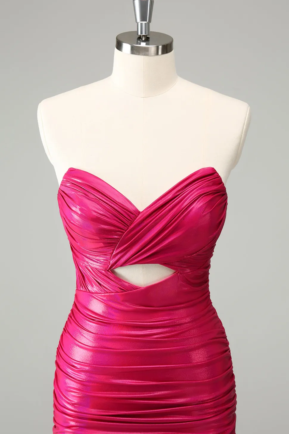 Fuchsia Bodycon Querida Keyhole Vestido Curto Homecoming