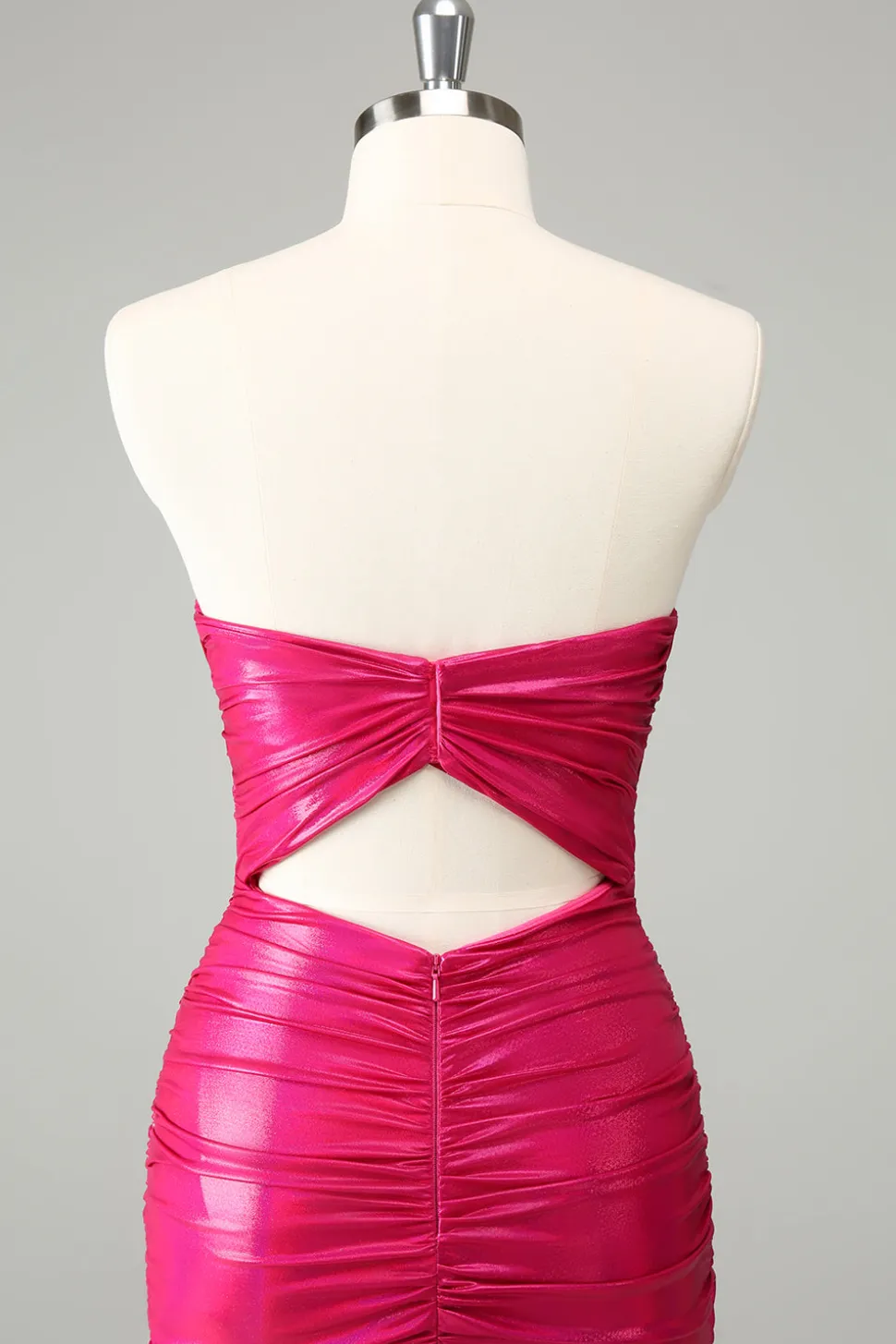 Fuchsia Bodycon Querida Keyhole Vestido Curto Homecoming