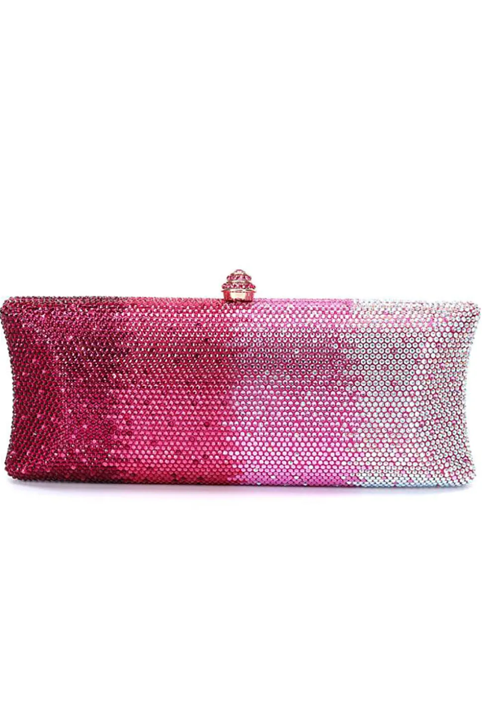 Fuchsia Ombre Saprkly Saco de embreagem de lantejoulas à noite