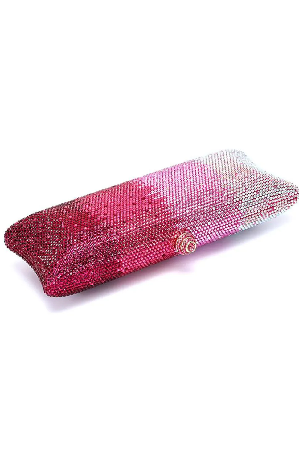 Fuchsia Ombre Saprkly Saco de embreagem de lantejoulas à noite