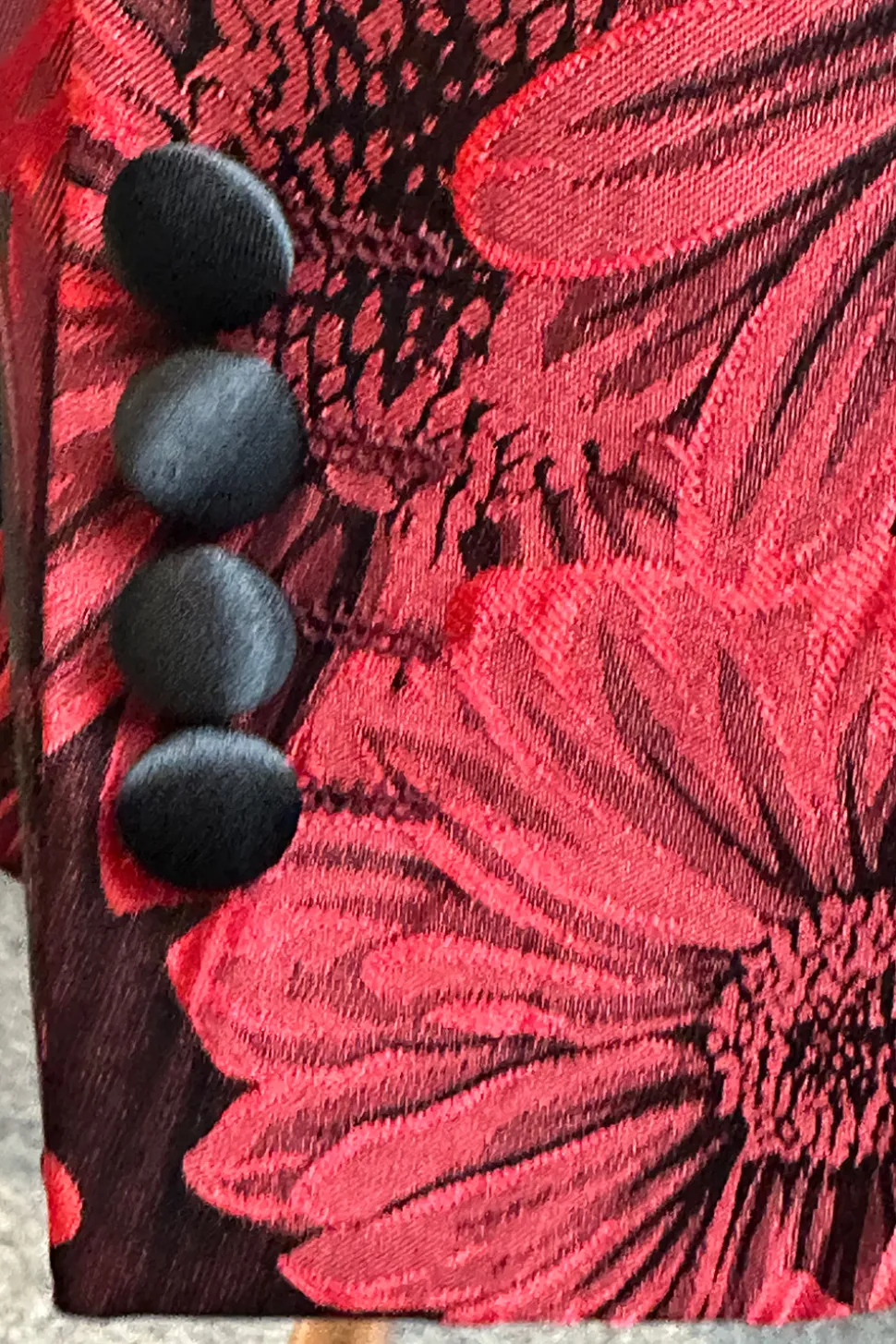Glitter Borgonha Jacquard Xale Lapela Fatos de Baile de Formatura Masculino