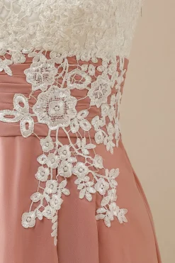 Gola V Apliques Mãe De Vestido De Noiva Mangas Curtas