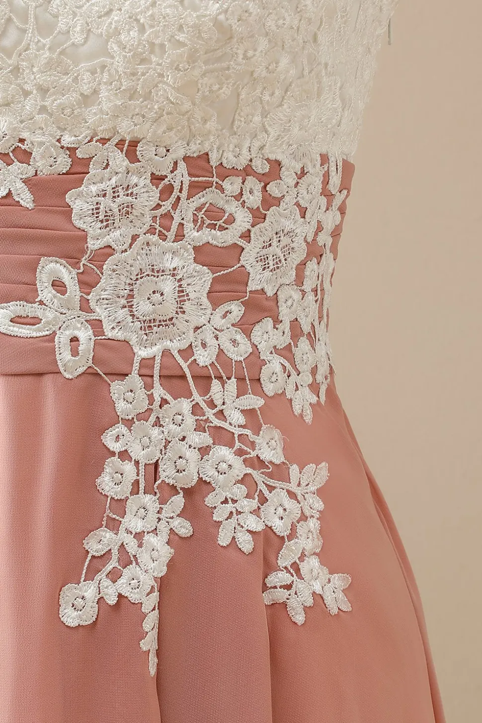 Gola V Apliques Mãe De Vestido De Noiva Mangas Curtas