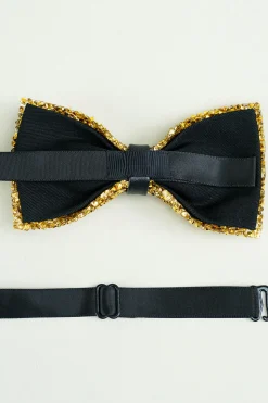 Gravata ajustável de ouro formal Tuxedo Bowtie