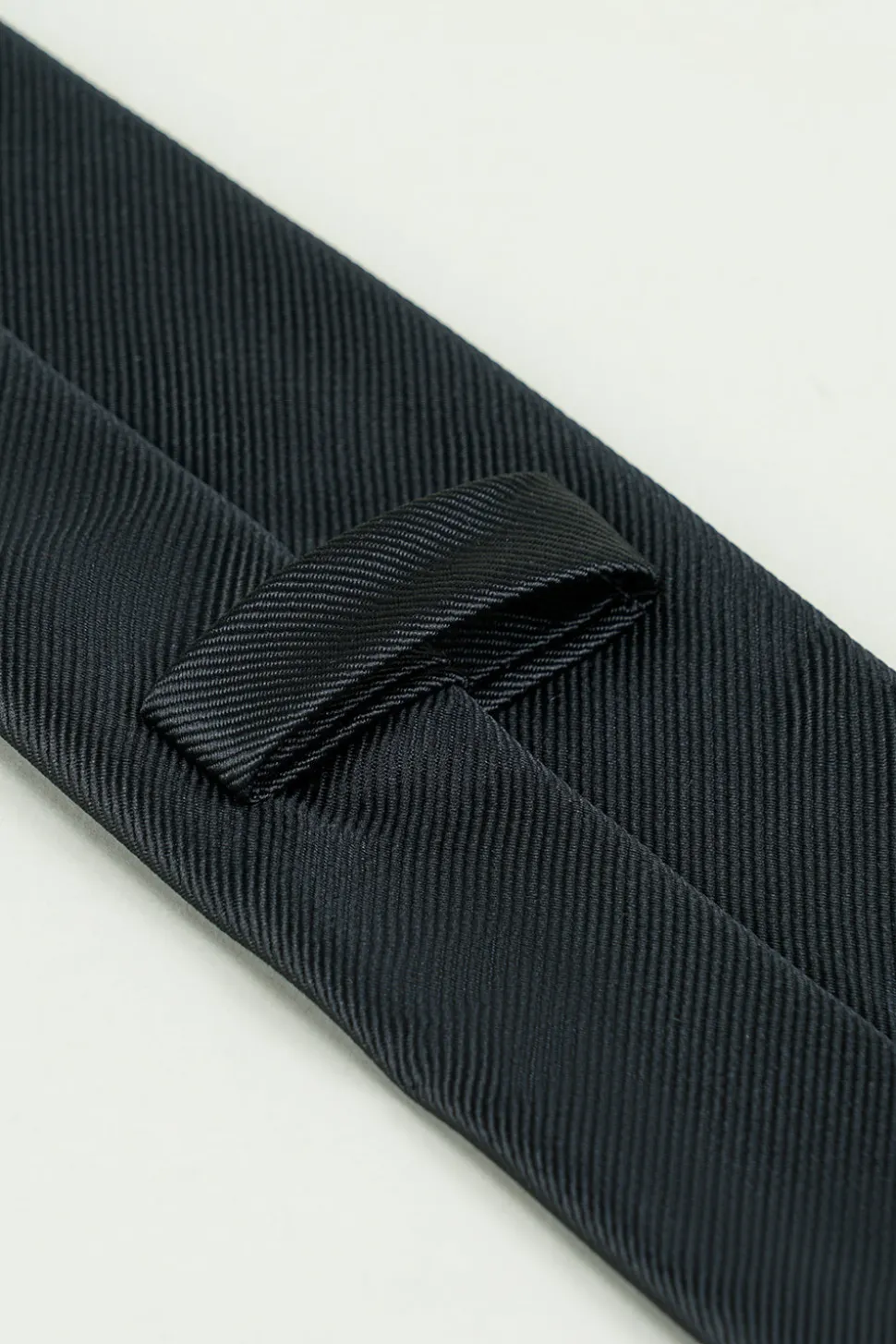 Gravata de festa de cetim sólido preto
