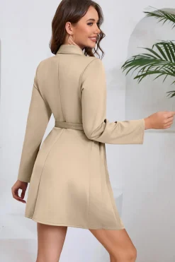 Green A Line plissado vestido curto de cocktail com arco