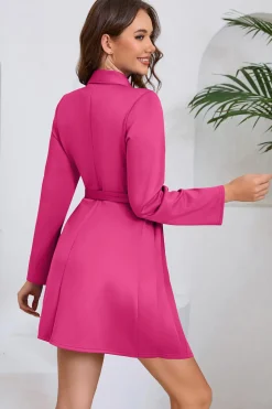 Green A Line plissado vestido curto de cocktail com arco