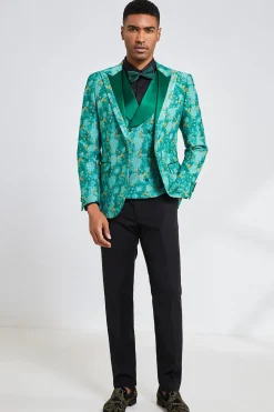 Green Peak Lapela 3 Peças Ternos de Casamento Masculinos