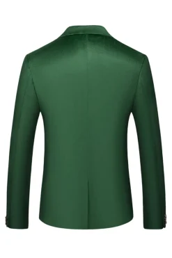 Green Peak Lapela Singel Peito Masculino Prom Blazer