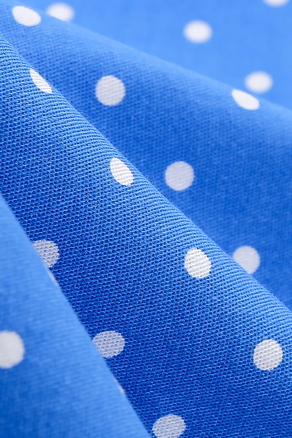 Halter Neck Blue Polka Dots Vintage Dress com Backless