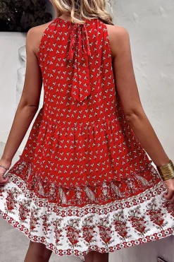 Halter Verde Vestido de Verão