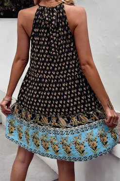 Halter Verde Vestido de Verão