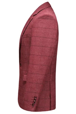 Homens Azul Escuro Plaid Notched Lapela 3 Peças Prom Suits