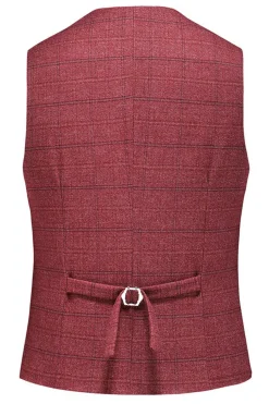 Homens Azul Escuro Plaid Notched Lapela 3 Peças Prom Suits