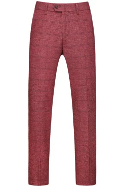 Homens Azul Escuro Plaid Notched Lapela 3 Peças Prom Suits