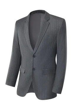 Homens cinza 3-peças entalado lapela slim fit ternos de casamento
