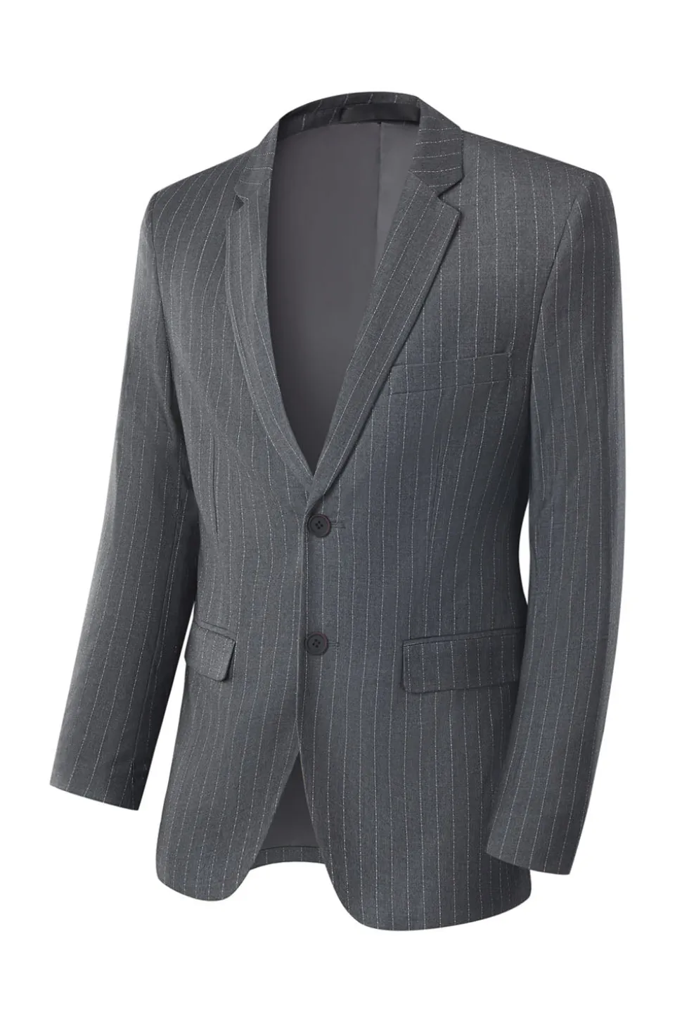 Homens cinza 3-peças entalado lapela slim fit ternos de casamento