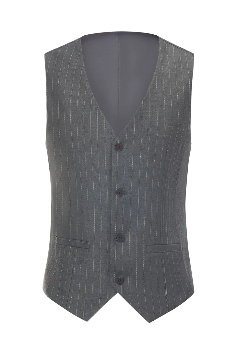 Homens cinza 3-peças entalado lapela slim fit ternos de casamento