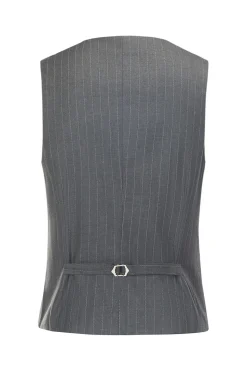 Homens cinza 3-peças entalado lapela slim fit ternos de casamento