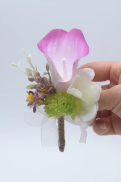 Homens cor-de-rosa Boutonniere para festa de casamento de baile