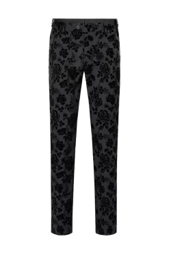 Homens Preto Jacquard 3-Piece Xaile Lapel Prom Suits