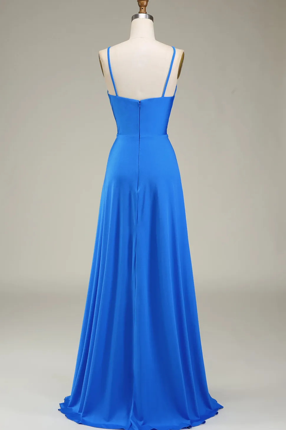 Hot Pink Espaghetti Correias A-line Prom Dress com Pregas