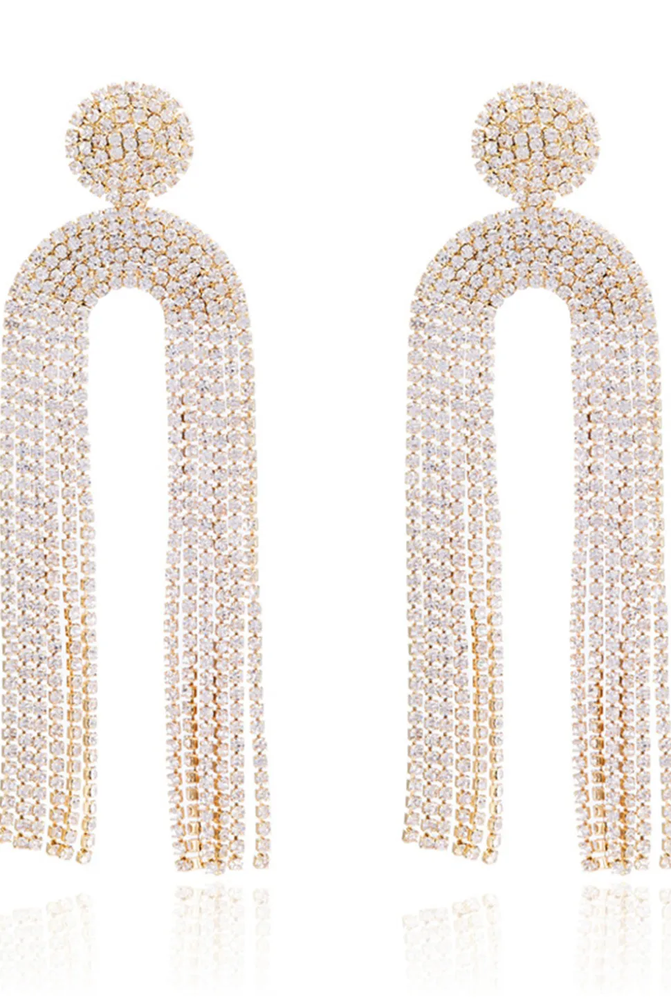 Impressionante uma linha V-Neck Golden Long Prom Dress com acessório